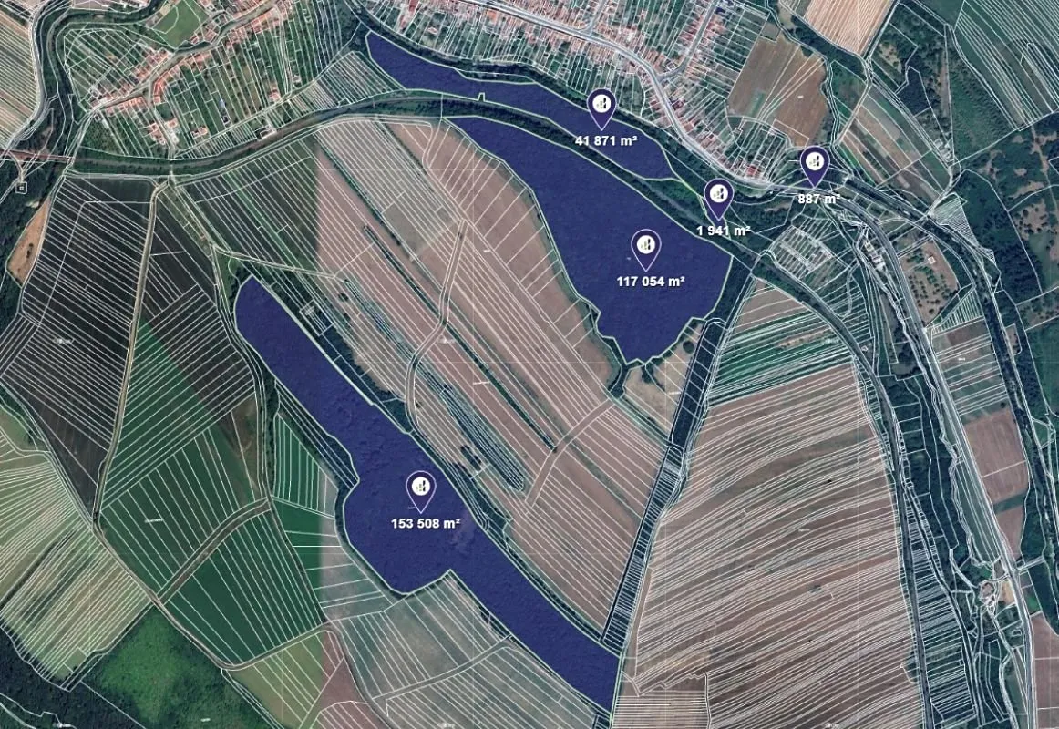 Prodej podílu 1/60 lesa 5254 m²